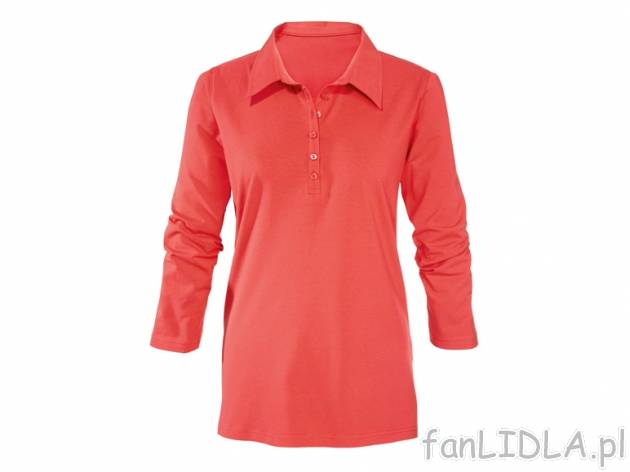 Bluzka polo Esmara, cena 22,00 PLN za 1 szt. 
- z miękkiego, pojedynczego jerseyu
- ...