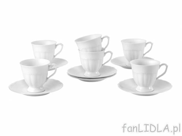 Porcelanowy zestaw kawowy Maria Teresa, 12 elementów Chodzież Porcelana, cena ...