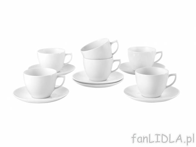 Porcelanowy zestaw kawowy City, 12 elementów Chodzież Porcelana, cena 79,90 PLN ...