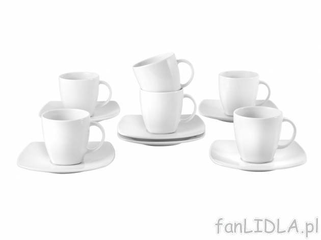 Porcelanowy zestaw kawowy Apostrophe, 12 elementów Chodzież Porcelana, cena 89,90 ...