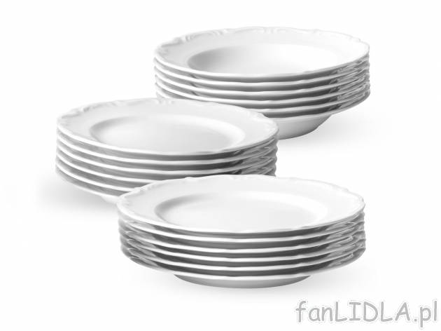 Porcelanowy zestaw obiadowy Maria Teresa, 18 elementów Chodzież Porcelana, cena ...