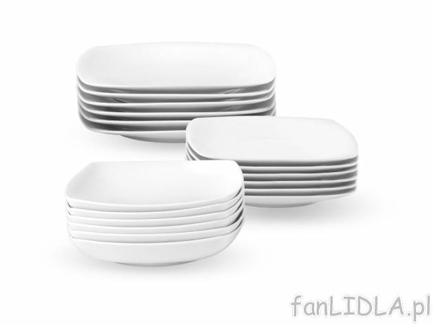Porcelanowy zestaw obiadowy Apostrophe, 18 elementów Chodzież Porcelana, cena ...