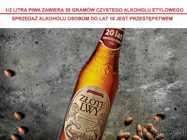 Złote Lwy , cena 2,89 PLN za 500 ml, 1L=5,78 PLN.