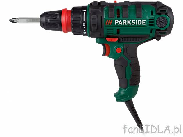 Wiertarkowkrętarka 300 W Parkside, cena 69,00 PLN 
- płynna regulacja obrotów
- ...