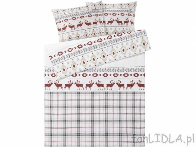 Pościel flanelowa Meradiso, cena 74,90 PLN 
2 poszewki na poduszkę 70 x 80 cm, ...