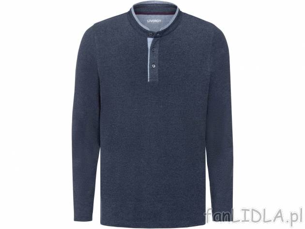 Koszulka męska polo z długim rękawem Livergy, cena 29,99 PLN 
- rozmiary: M-XL
- ...