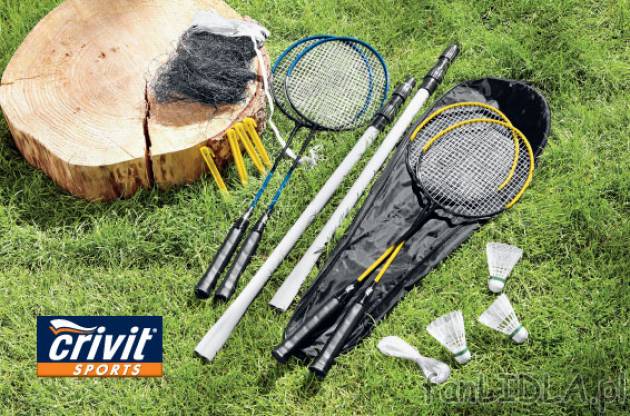 Komplet do badmintona cena 49,99PLN
- zestaw dla 4 graczy &#8211; idealny do ...