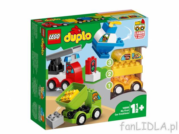 Klocki Lego 10886 Lego, cena 64,90 PLN  
-  Moje pierwsze samochodziki
Opis