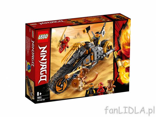 Klocki Lego 70672 Lego, cena 74,90 PLN  
-  Motocykl Cole&rsquo;a
Opis