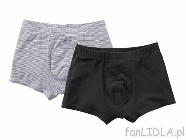 Bokserki, 2 szt. Livergy, cena 24,99 PLN za 1 opak. 
- 2 zestawy do wyboru
- materiał: ...