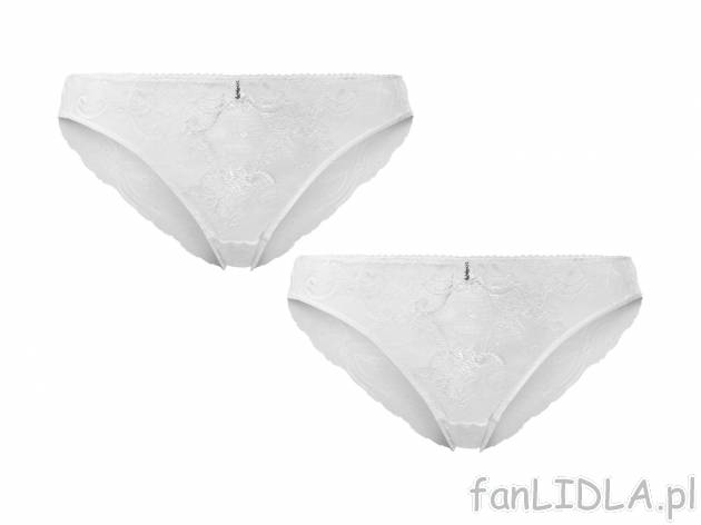 Majtki damskie, 2 pary* Esmara Lingerie, cena 9,99 PLN 
- wysoka zawartość poliamidu
- ...