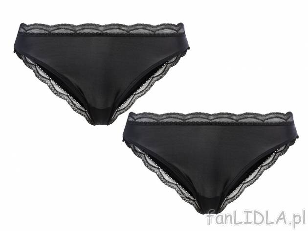 Majtki damskie, 2 pary* Esmara Lingerie, cena 9,99 PLN 
- wysoka zawartość poliamidu
- ...