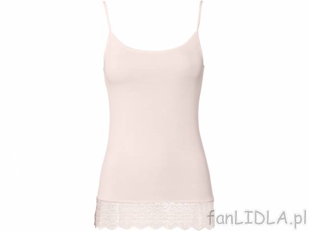 Podkoszulka damska na ramiączkach Esmara Lingerie, cena 19,99 PLN 
- 95% modalu ...