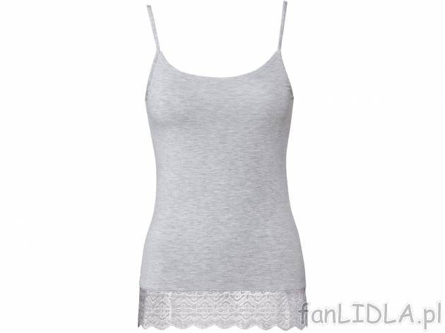 Podkoszulka damska na ramiączkach Esmara Lingerie, cena 19,99 PLN 
- 95% modalu ...