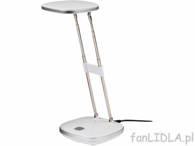 Lampka biurkowa LED Livarno, cena 49,99 PLN 
- regulacja wysokości w zakresie ...