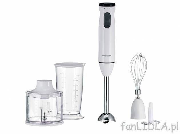 Blender ręczny 600 W z zestawem akcesoriów Silverscrest Kitchen Tools, cena 79,90 ...