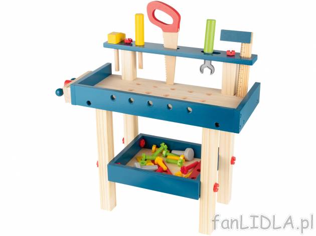 Zestaw do zabawy Playtive, cena 89,90 PLN 
stół warsztatowy 
- wymiary: ok. 40 ...