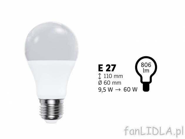 Żarówka LED Livarno, cena 13,99 PLN  
-  klasa energetyczna A+
Opis

- TUV-GS