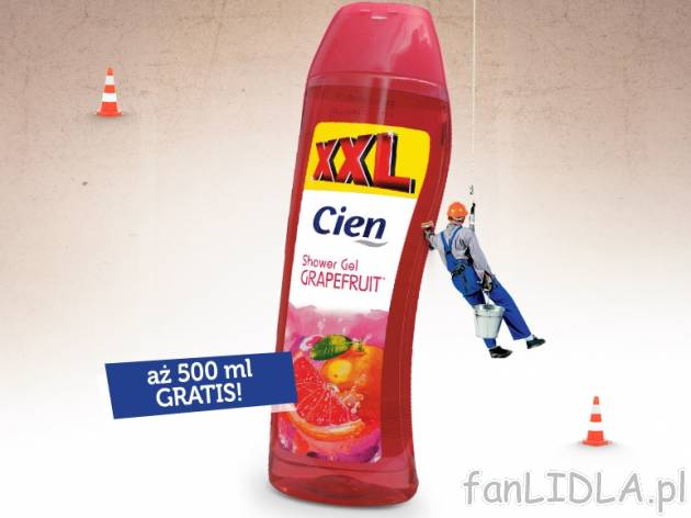 Żel pod prysznic XXL , cena 4,89 PLN za 1L 
-  Różne rodzaje