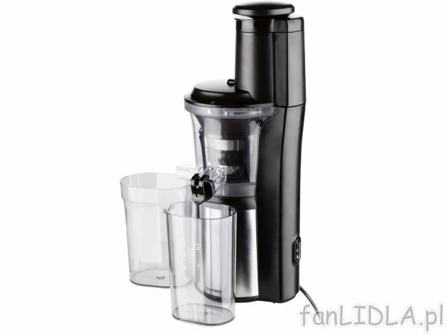 Wyciskarka wolnoobrotowa 300 W Silverscrest Kitchen Tools, cena 249,00 PLN 
- BARDZO ...
