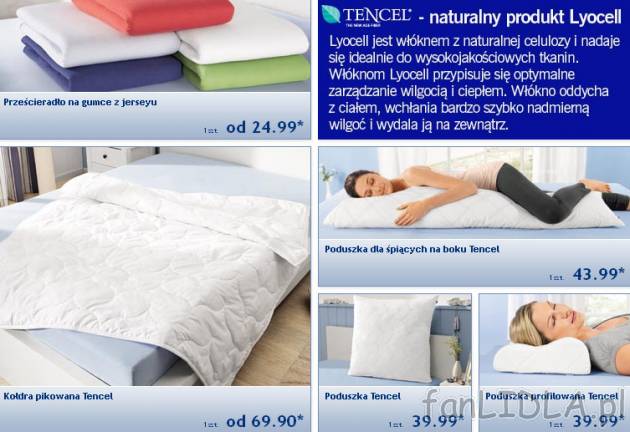 Tencel - naturalny produkt Lyocell. Lyocell jest włóknem z naturalnej celulozy ...