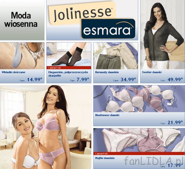 Moda wiosenna - gazetka Lidl od 2011.05.19.