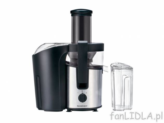 Sokowirówka 800 W Silverscrest Kitchen Tools, cena 149,00 PLN 
- 2 poziomy prędkości
- ...