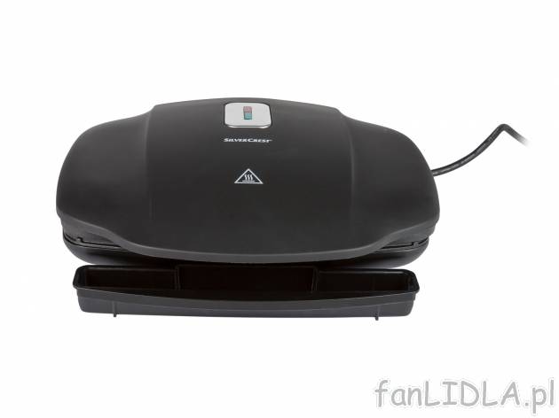 Grill kontaktowy 1000 W Silverscrest Kitchen Tools, cena 69,90 PLN 
- z pojemnikiem ...