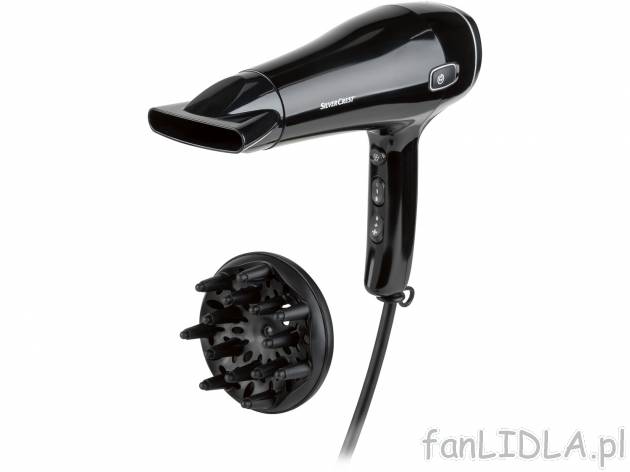 Suszarka z jonizacją 2000 W Silvercrest Personal Care, cena 59,90 PLN 
- 2 stopnie ...