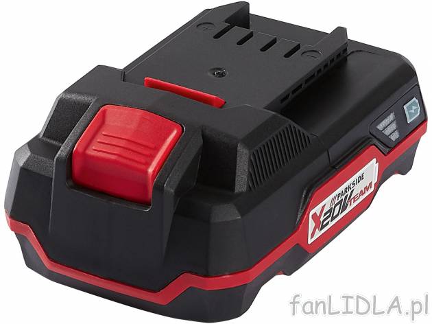 Akumulator litowo-jonowy 20 V, 2 Ah Parkside, cena 69,90 PLN 
- 3-stopniowy wskaźnik ...