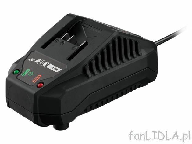 Ładowarka 65 W Parkside, X20VTeam, cena 29,99 PLN 
- czas ładowania (przy 20 ...