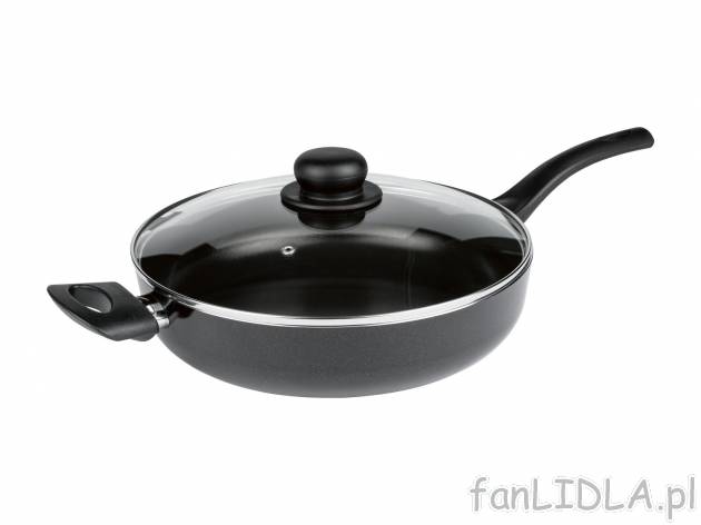 Patelnia aluminiowa ø 28 cm z pokrywką Ernesto, cena 49,99 PLN 
- do wszystkich ...