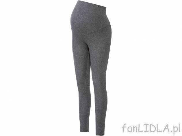 Legginsy ciążowe z biobawełny Esmara, cena 27,99 PLN 
- 95% biobawełny, 5% ...