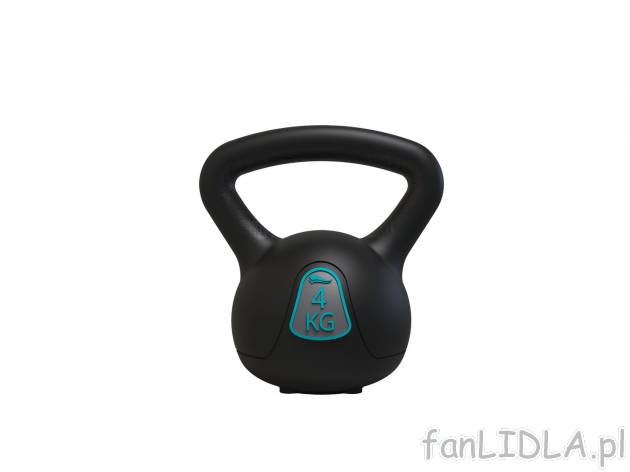 Kettlebell 4 kg Crivit, cena 29,99 PLN 
- do treningu siły i wytrzymałości r&oacute;żnych ...