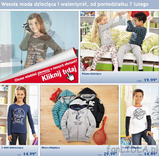 Wesoła moda dziecięca i walentynki. Gazetka od poniedziałku 7 lutego 2011
