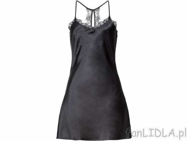Satynowa koszula nocna Esmara Lingerie, cena 27,99 PLN 
- rozmiary: 34-44
- wykończenie ...