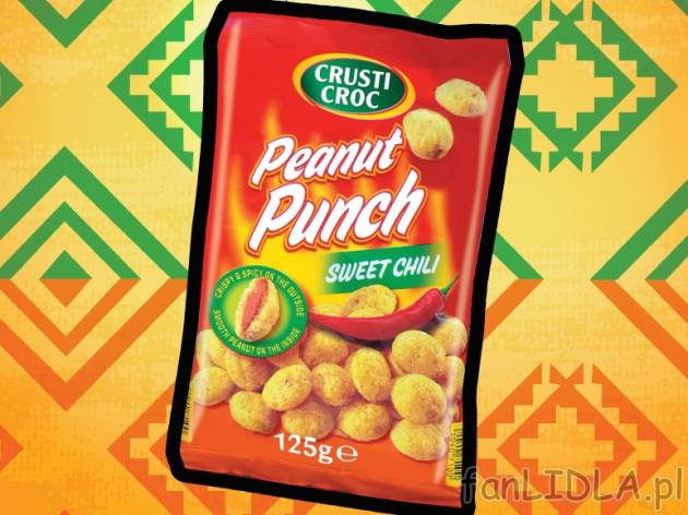 Chrupki , cena 3,99 PLN za 125 g, 100g=3,19 PLN. 
- Przekąski kukurydziane o smaku ...