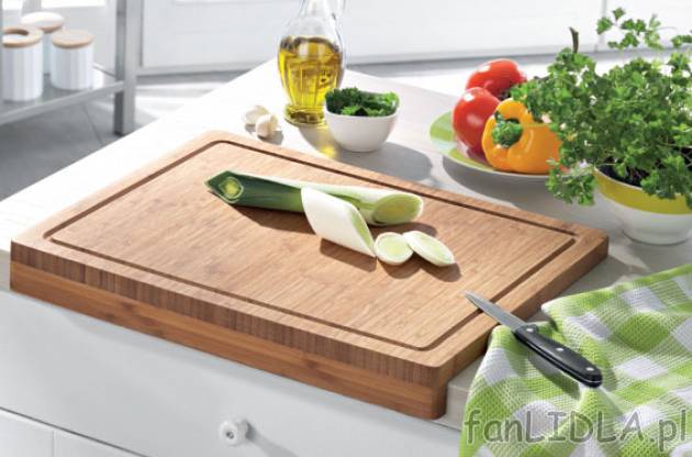 Deska do krojenia z bambusa cena 39,99PLN
- z masywnego drewna bambusowego
- bardzo ...