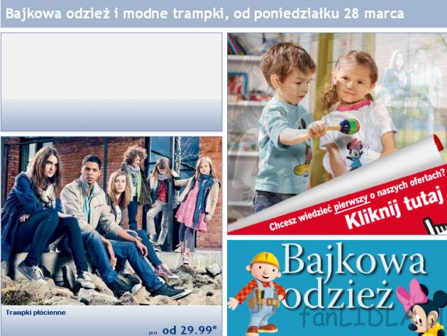 Gazetka Lidl odzież dla dzieci. Bajkowa odzież i modne trampki od poniedziałku ...