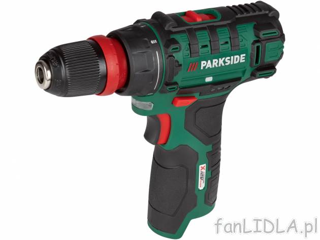 Akumulatorowa wiertarkowkrętarka Parkside, X12VTeam , cena 79,90 PLN 
- urządzenie ...