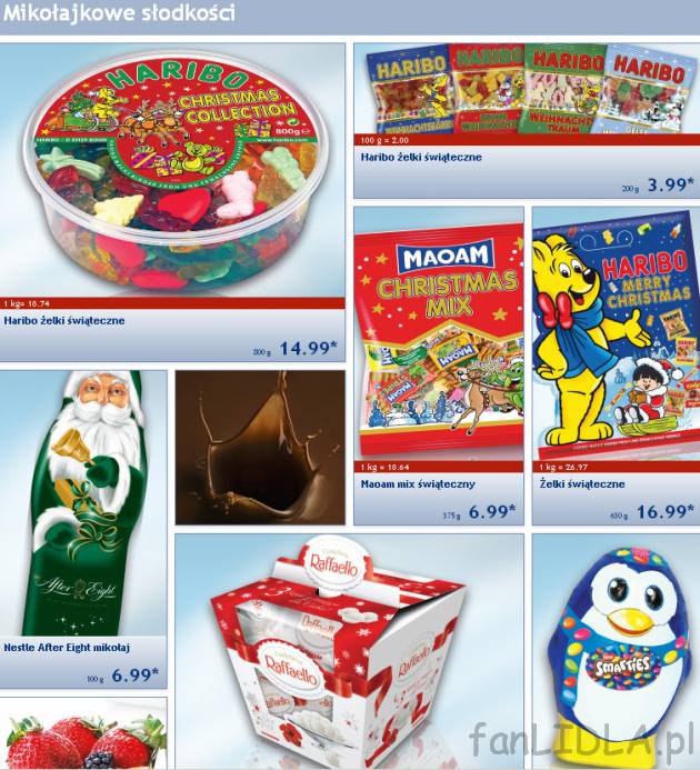 Mikołajkowe słodkości  - żelki Haribi i inne słodycze Lidl