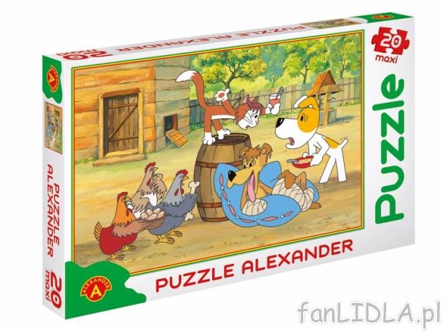 Puzzle maxi , cena 14,00 PLN za 1 opak. 
-      4 wzory do wyboru   
-      20 części