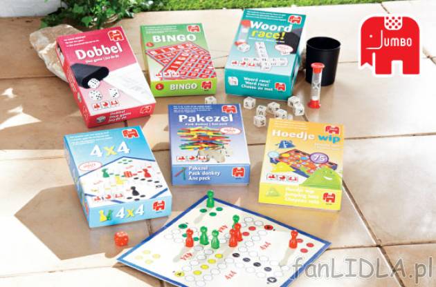 Gra dla dzieci Jumbo cena 15,99PLN
- do wyboru:
- Bingo - do 9 graczy w wieku ...