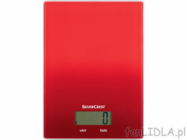Cyfrowa waga kuchenna Silverscrest Kitchen Tools, cena 24,99 PLN 
- 14,5 x 1,65 ...