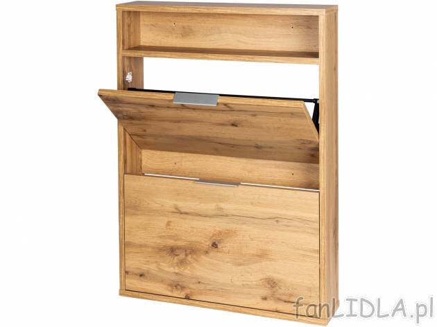 Szafka na buty Livarno, cena 169,00 PLN 
- 65 x 90 x 15 cm (szer. x wys. x gł.)
- ...