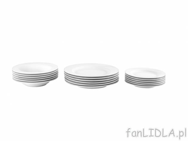 Porcelanowy zestaw obiadowy Vega, 18 elementów Chodzież Porcelana, cena 149,00 ...