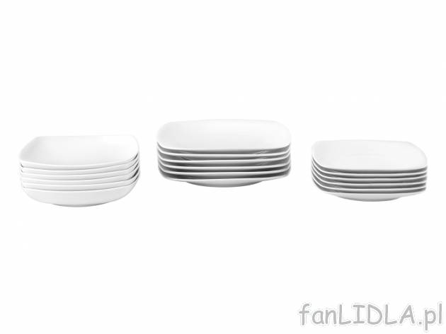 Porcelanowy zestaw obiadowy Apostrophe, 18 elementów Chodzież Porcelana, cena ...