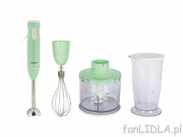 Blender ręczny 600 W z zestawem akcesoriów Silverscrest Kitchen Tools, cena 79,90 ...