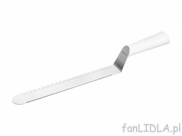 Nóż do glazury Ernesto, cena 24,99 PLN  
-  ze stali szlachetnej
Opis