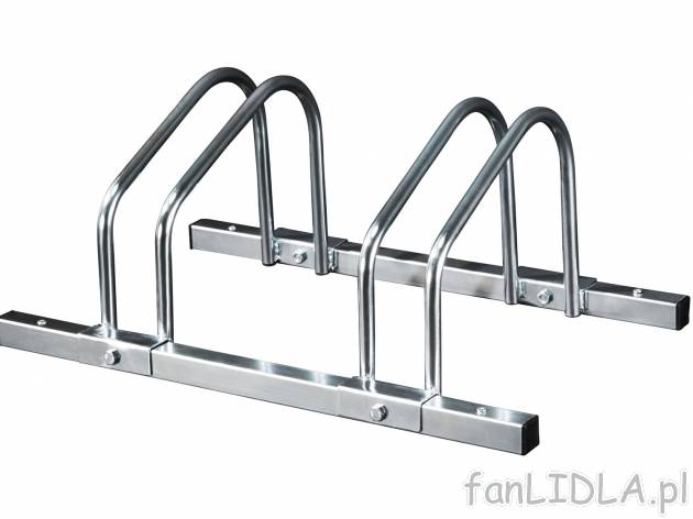 Stojak na 2 rowery Crivit, cena 79,90 PLN 
- 64 x 25 x 38,5 cm (szer. x wys. x gł.)
- ...